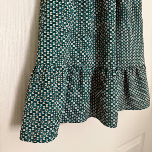 Maeve Anthropologie Martina Belted Turquoise Dress - 0P - Picture 8 of 11